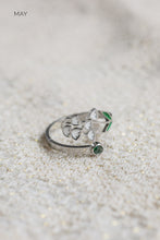 Load image into Gallery viewer, Colorful Birth Flower Ring