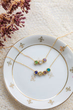 Load image into Gallery viewer, Dainty Birthstone Charm Necklace