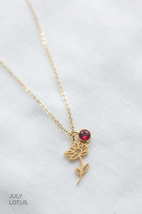 Delicate Birth Flower Necklace
