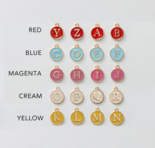 Load image into Gallery viewer, Colorful Enamel Initial Necklace