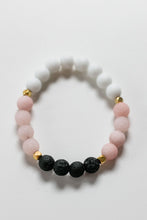 Load image into Gallery viewer, Glam Jade and Lava Bead Diffuser Bracelet