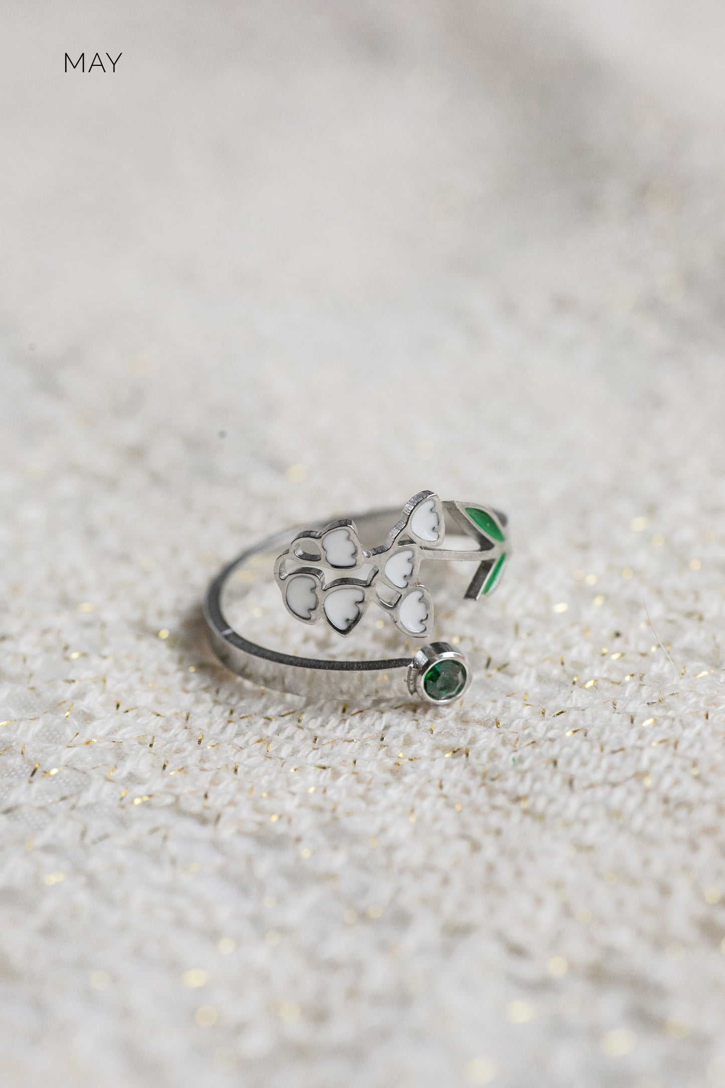 Colorful Birth Flower Ring
