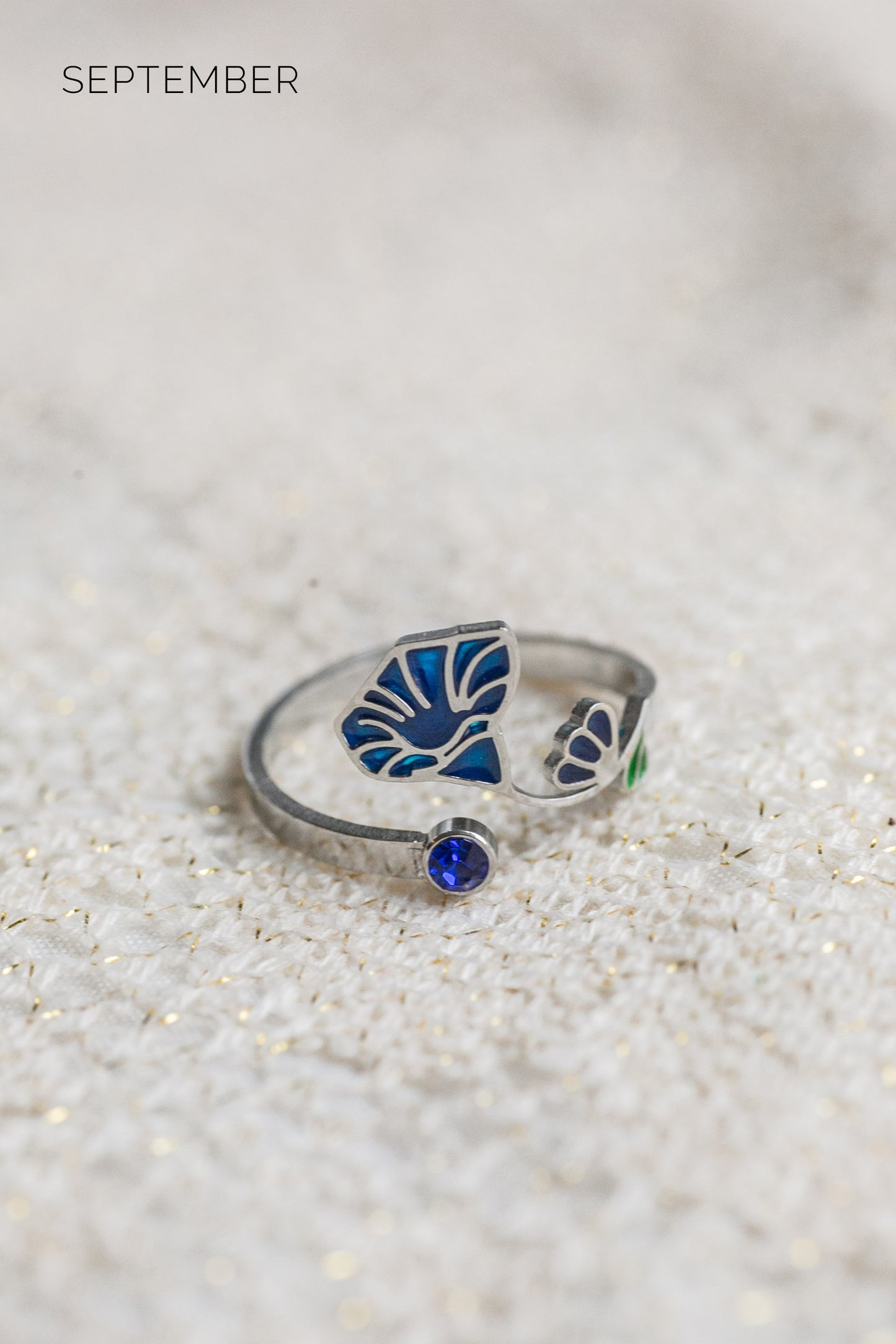 Colorful Birth Flower Ring