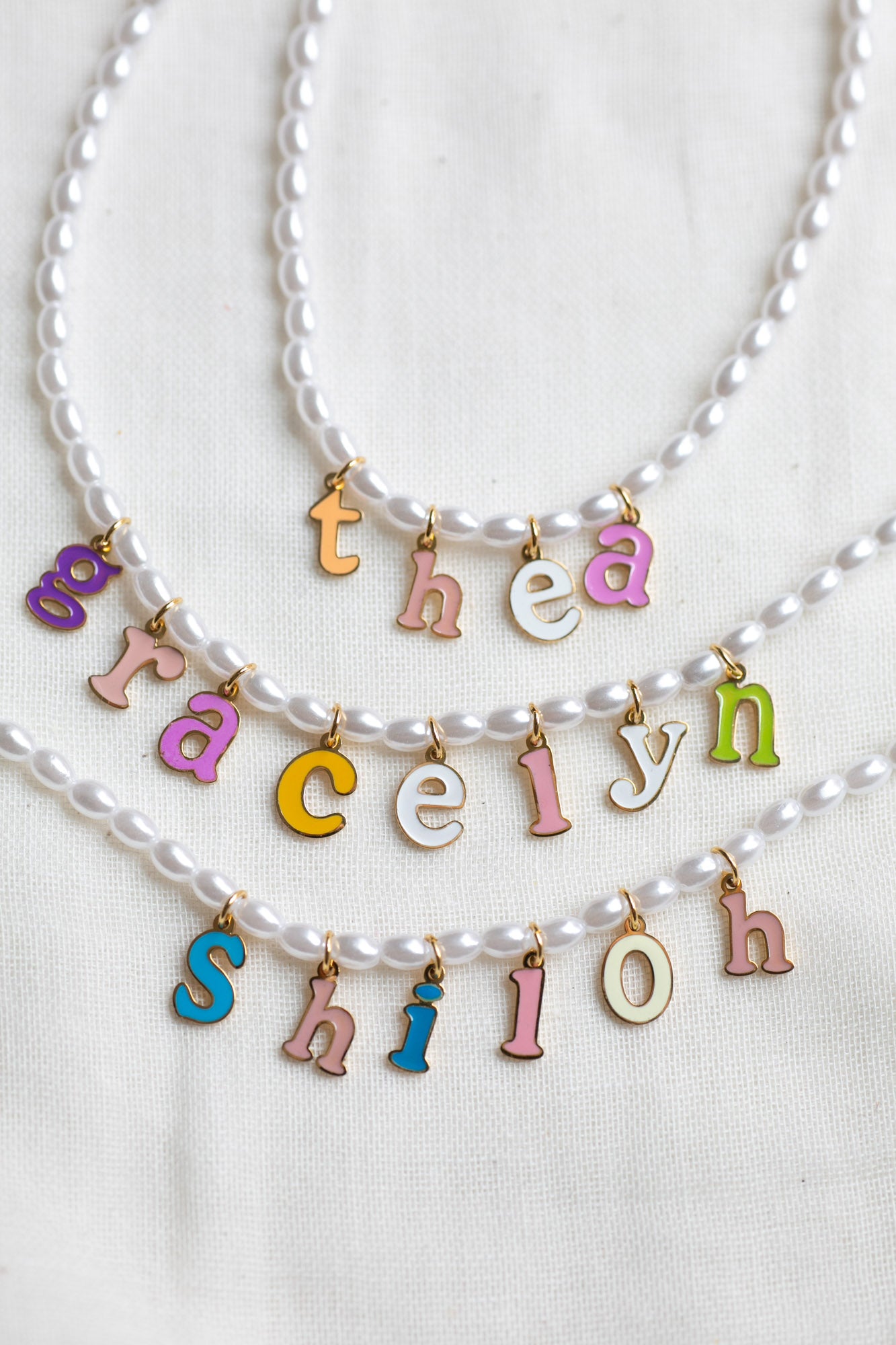 Pearl Custom Name Necklace