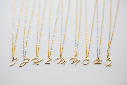 Cursive Initial Necklace