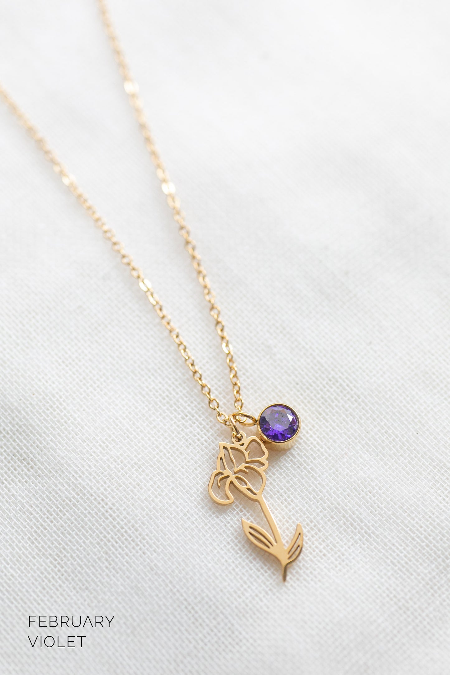 Delicate Birth Flower Necklace