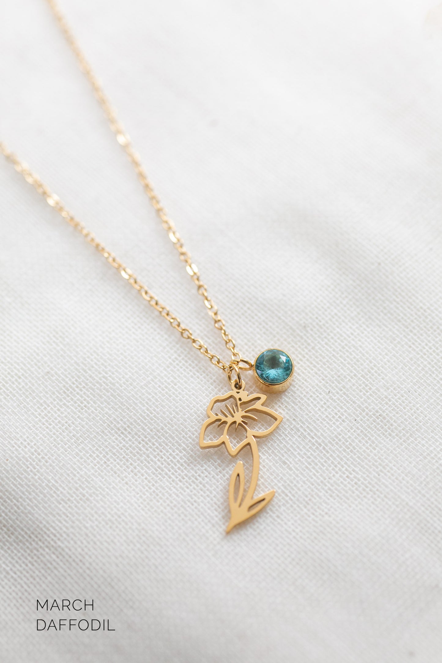 Delicate Birth Flower Necklace