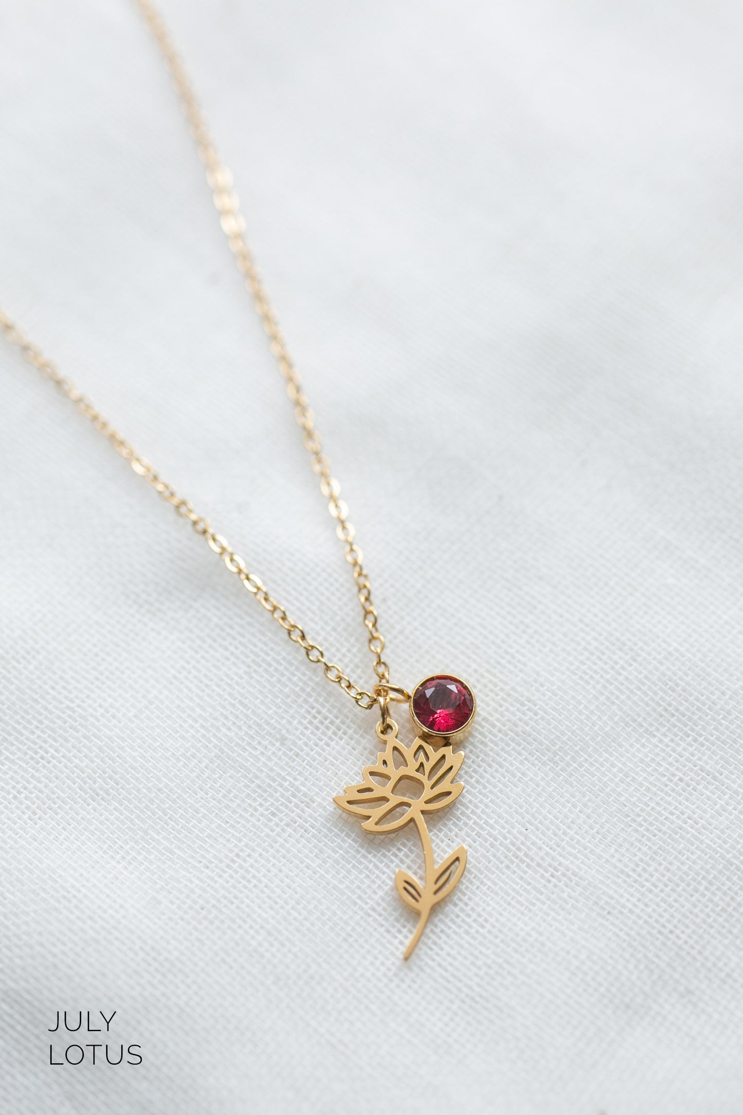 Delicate Birth Flower Necklace