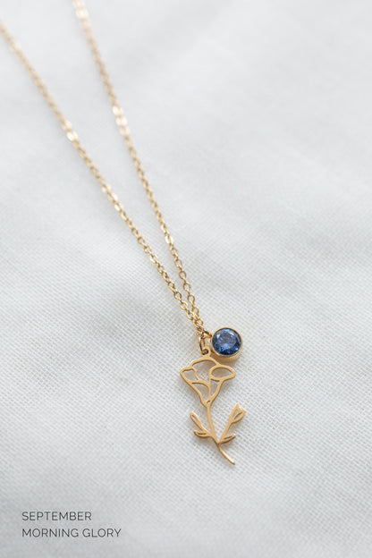 Delicate Birth Flower Necklace
