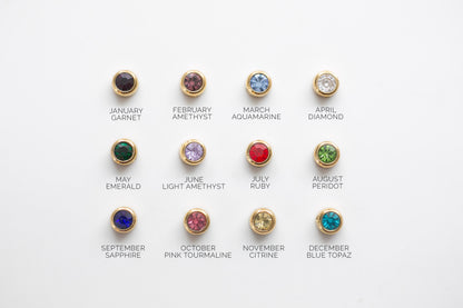 Dainty Birthstone Charm Necklace