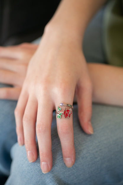 Colorful Birth Flower Ring