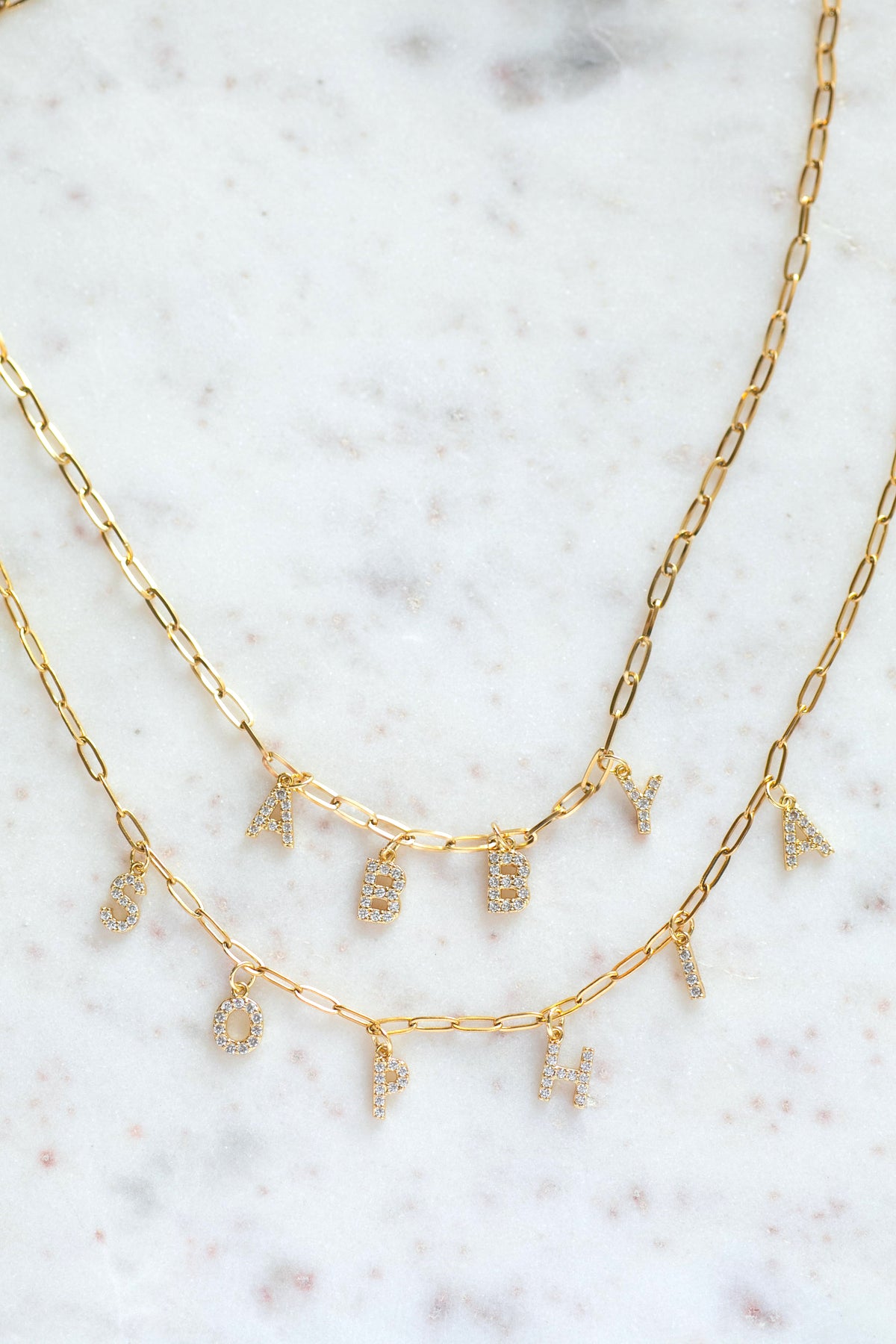 Sparkly Personalized Name Necklace