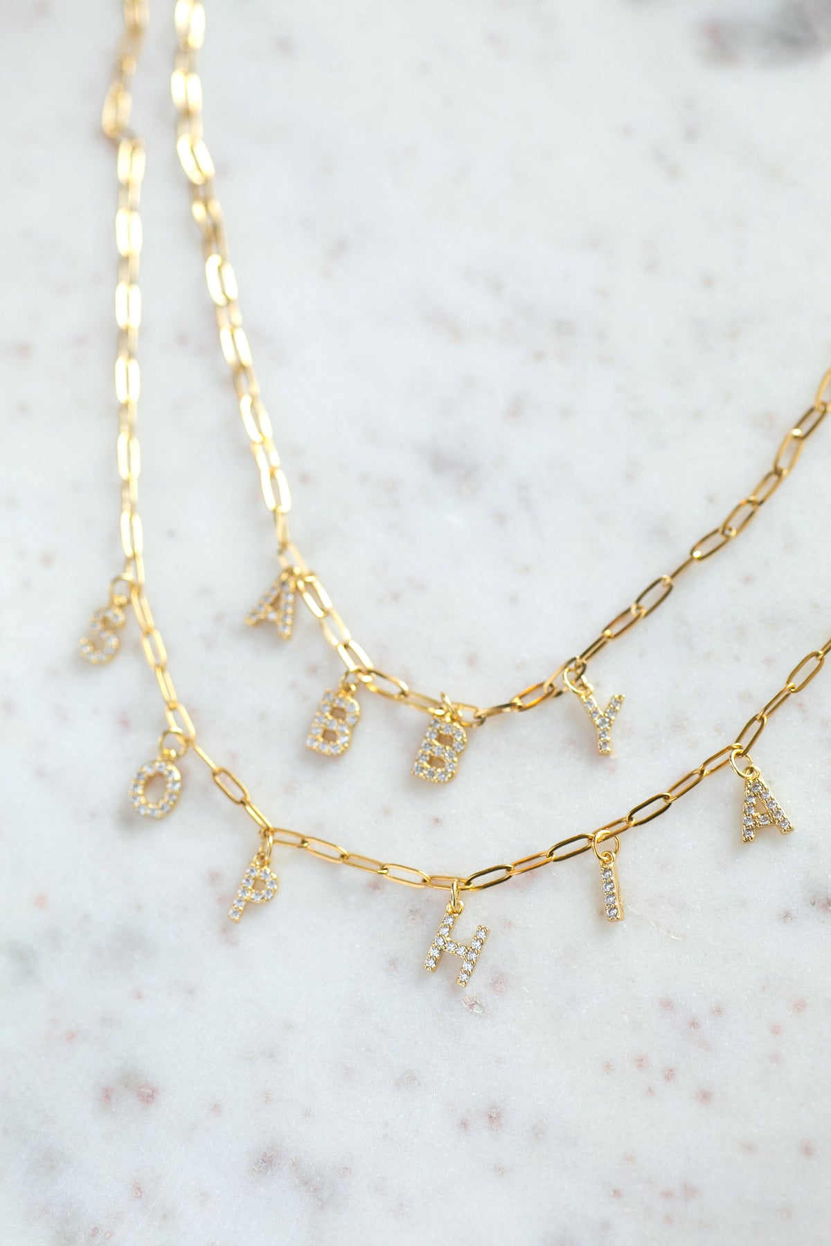 Sparkly Personalized Name Necklace
