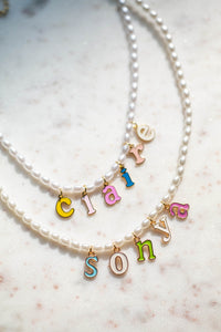 Pearl Custom Name Necklace