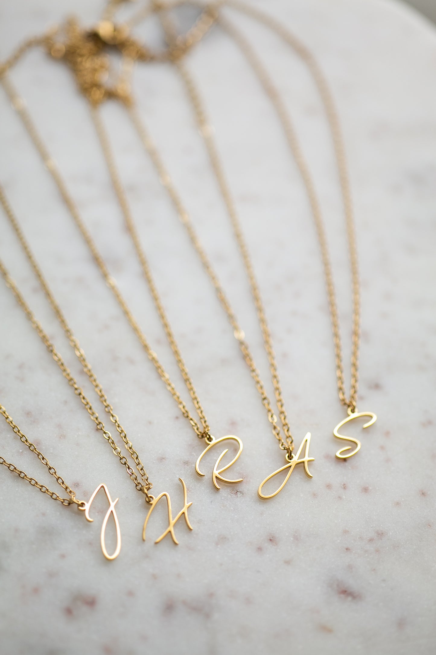Cursive Initial Necklace