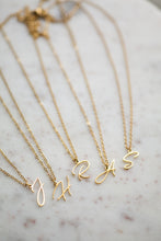 Load image into Gallery viewer, Cursive Initial Necklace
