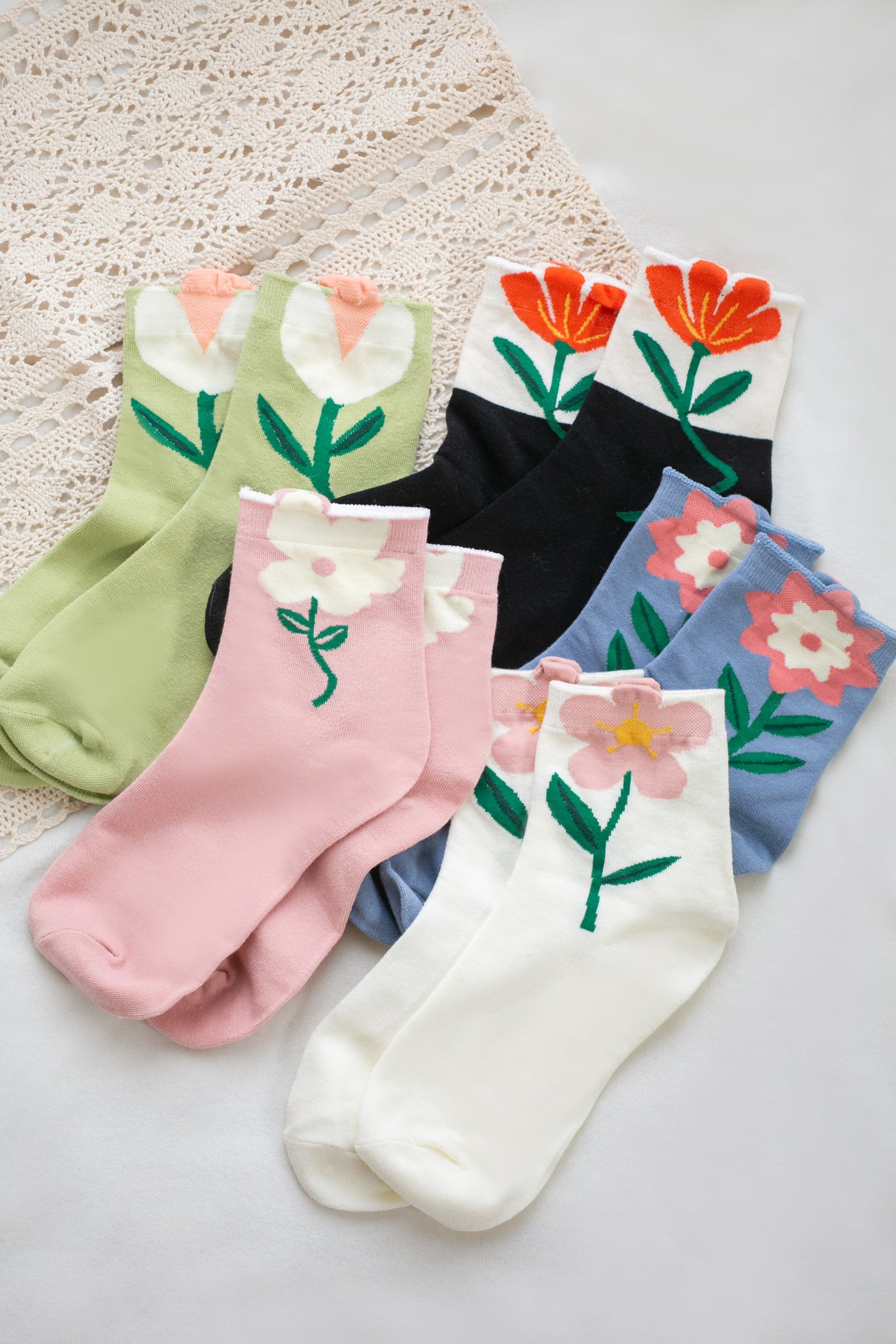 Fun Floral Socks
