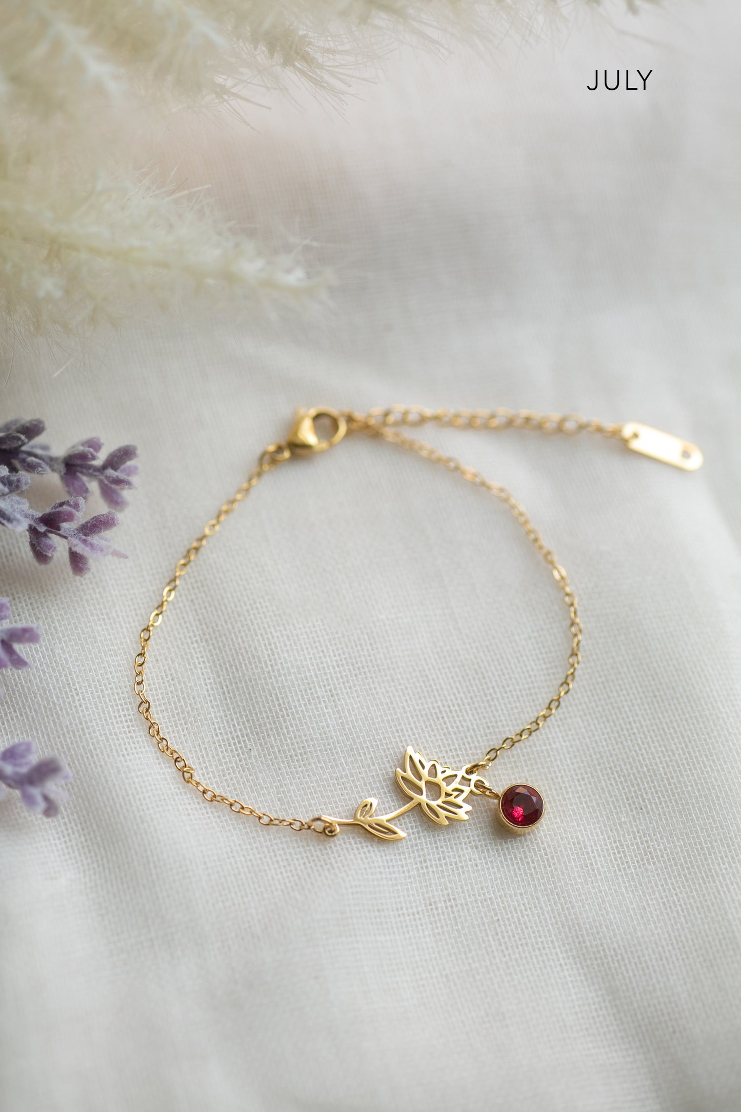 Birth Flower Bracelet
