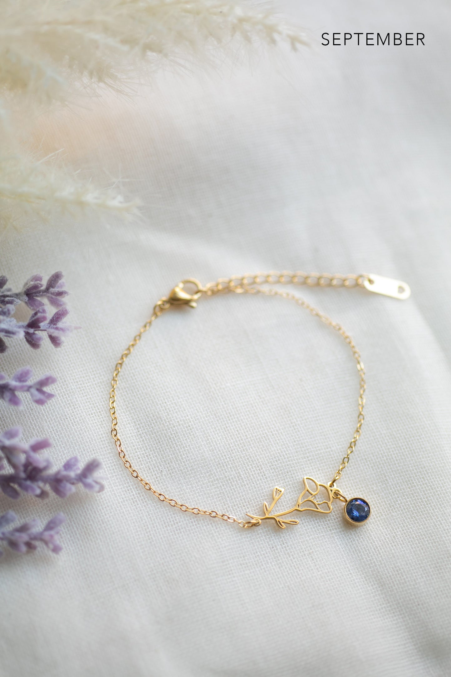 Birth Flower Bracelet
