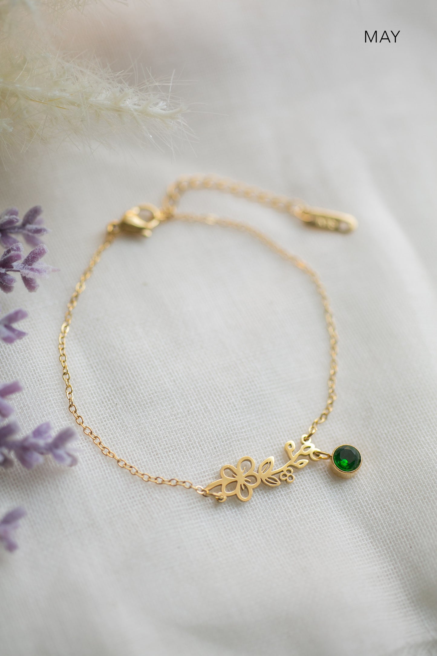 Birth Flower Bracelet