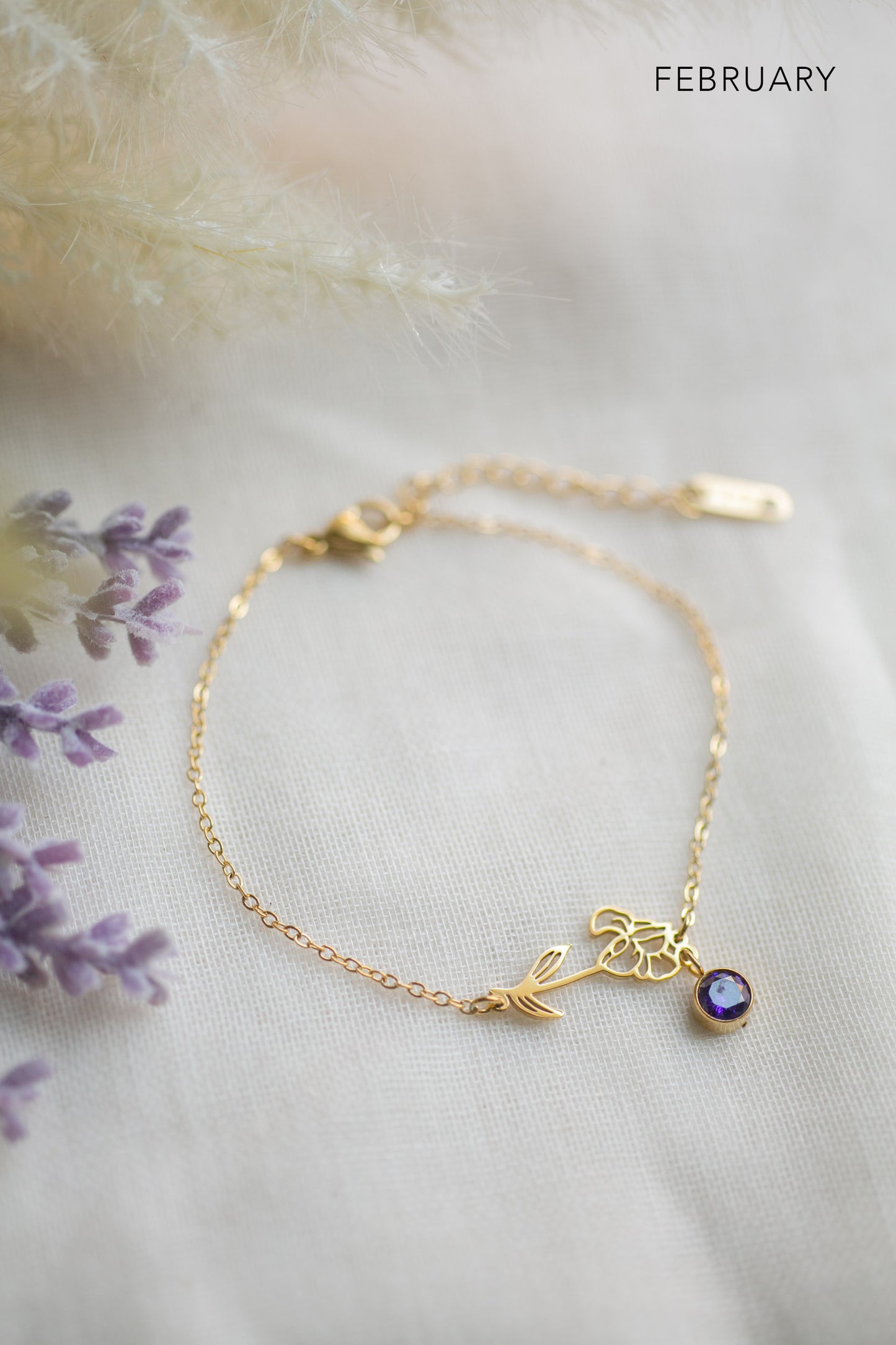 Birth Flower Bracelet