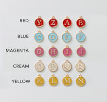 Load image into Gallery viewer, Colorful Enamel Initial Necklace
