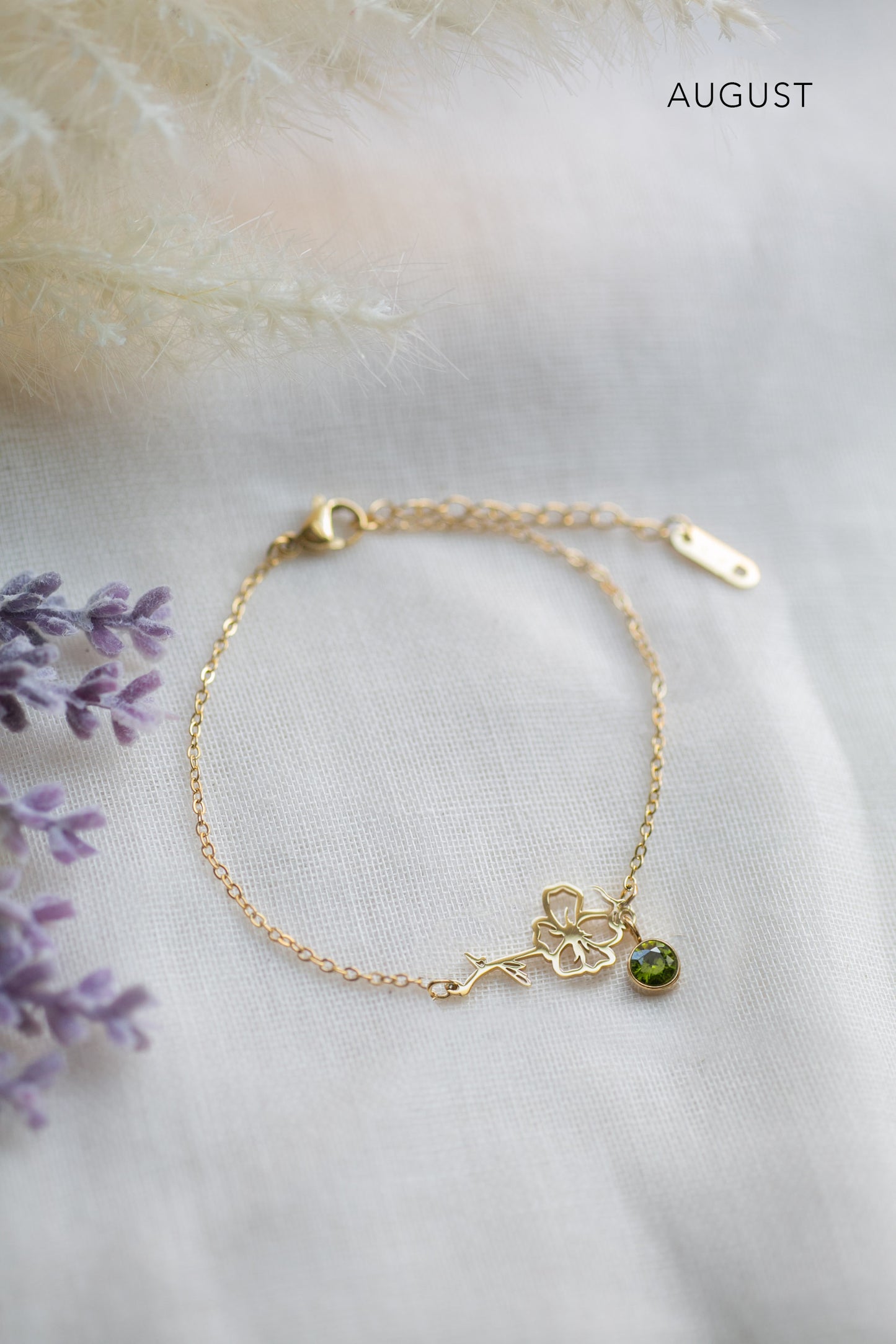 Birth Flower Bracelet