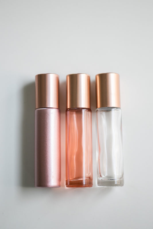 Rose Gold Roller Bottle Trio